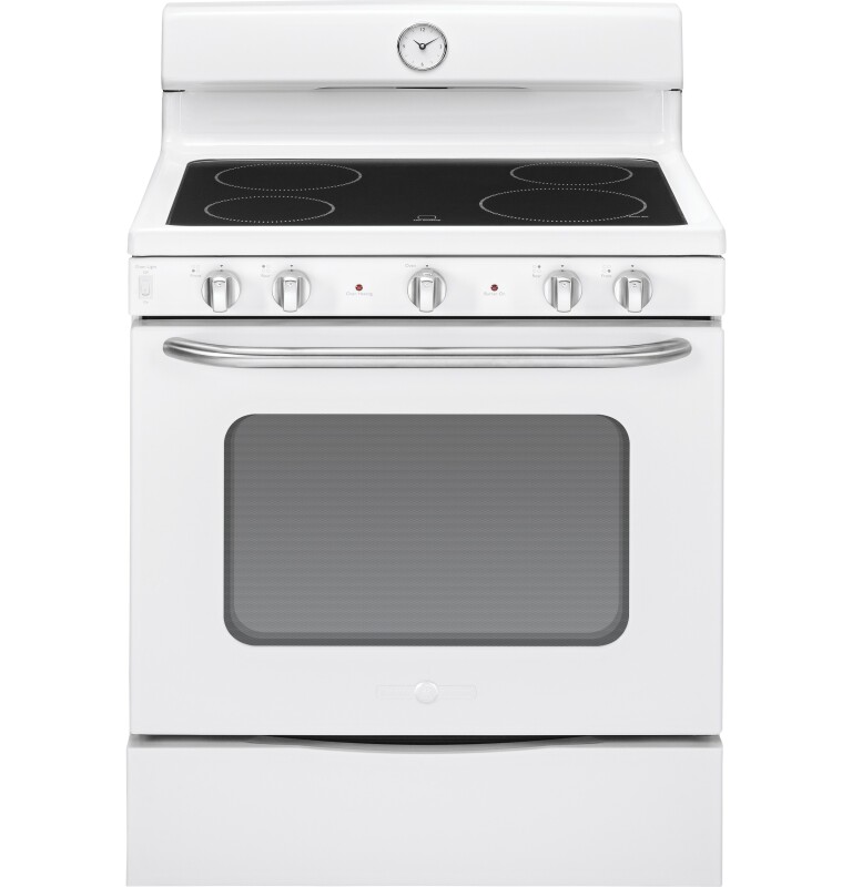GE Artistry Series 30" Free-Standing Electric Range White ABS45DFWS Picture 1