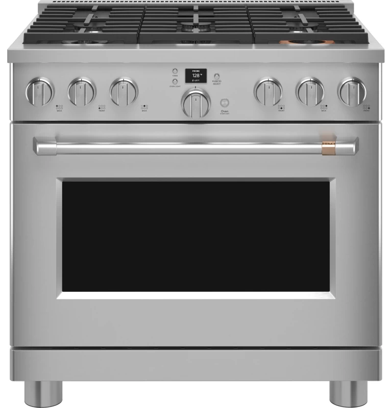 Cafe 36" Smart Dual-Fuel Commercial-Style Range with 6 Burners (Natural Gas) Stainless Steel C2Y366P2TS1 Picture 1