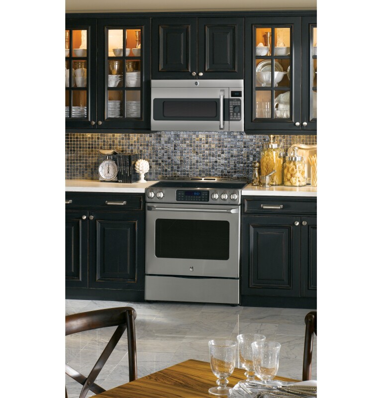 Cafe GE  Series 1.7 Cu. Ft. Convection Over-the-Range Microwave Oven Stainless Steel CVM1790SSSS Picture 1