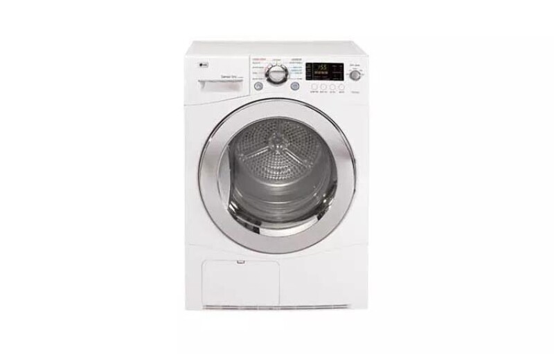 LG 24" Compact Ventless Electric Front Load Dryer White DLEC855W Picture 1