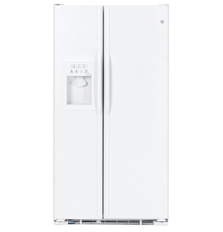 GE 25.4 Cu. Ft. Side-by-Side Refrigerator White on White DSS25KGRWW Picture 1