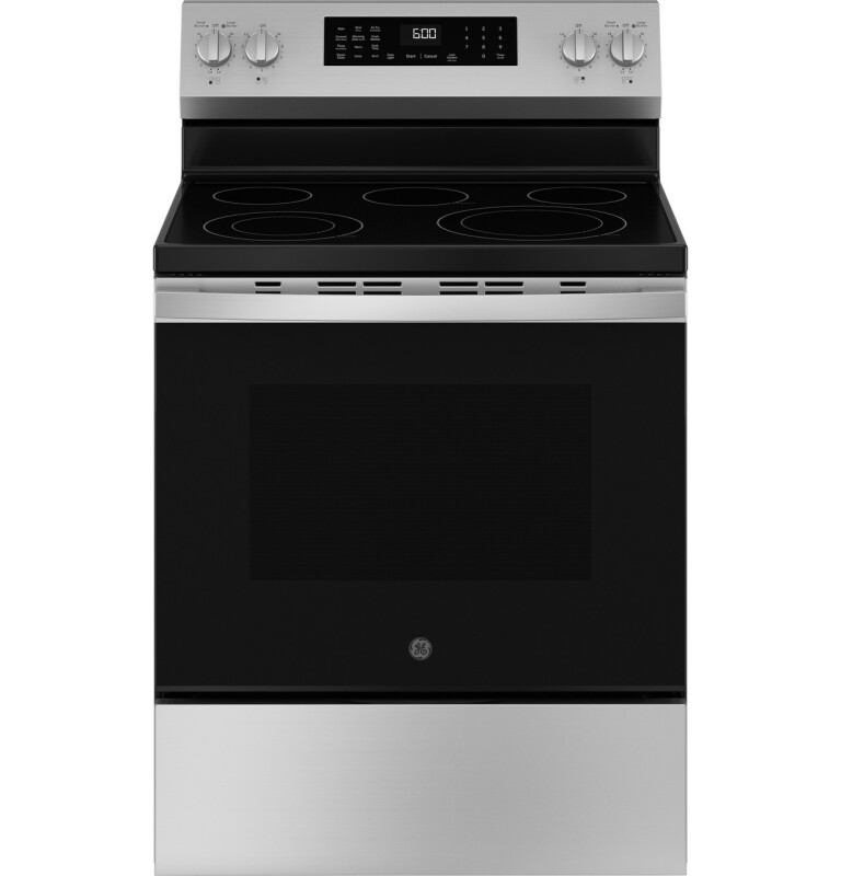 Buy GE 30" Freestanding Radiant Range 5 Element Steam Clean Single Oven