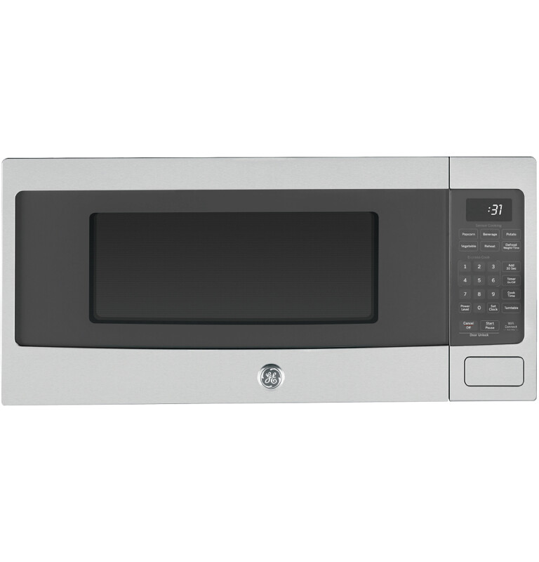 GE Profile Countertop Microwave Oven, 1.1 Cu.Ft., Sensor, Smart, 800W, Built-In and Under-cabinet installation capable with optional Kits Stainless Steel PCHK11S1WSS Picture 1