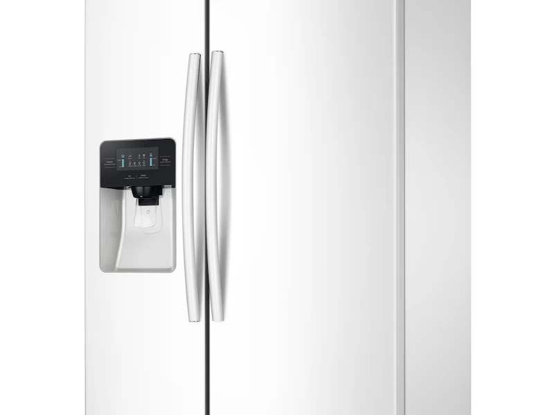 Samsung 25 cu. ft. Side-by-Side Refrigerator with LED Lighting in White Stainless Steel RS25J500DSR Picture 1