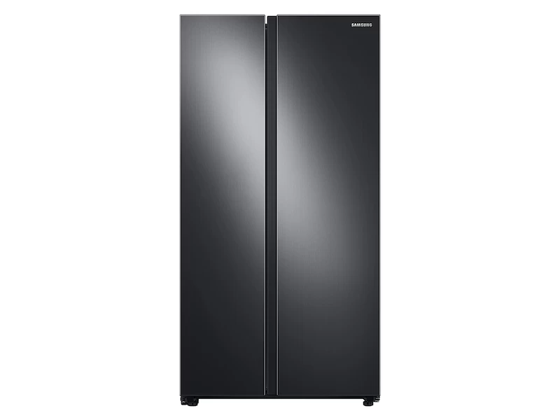 Samsung 28 cu. ft. Smart Side-by-Side Refrigerator Fingerprint Resistant Black Stainless Steel RS28A500ASGAA Picture 1