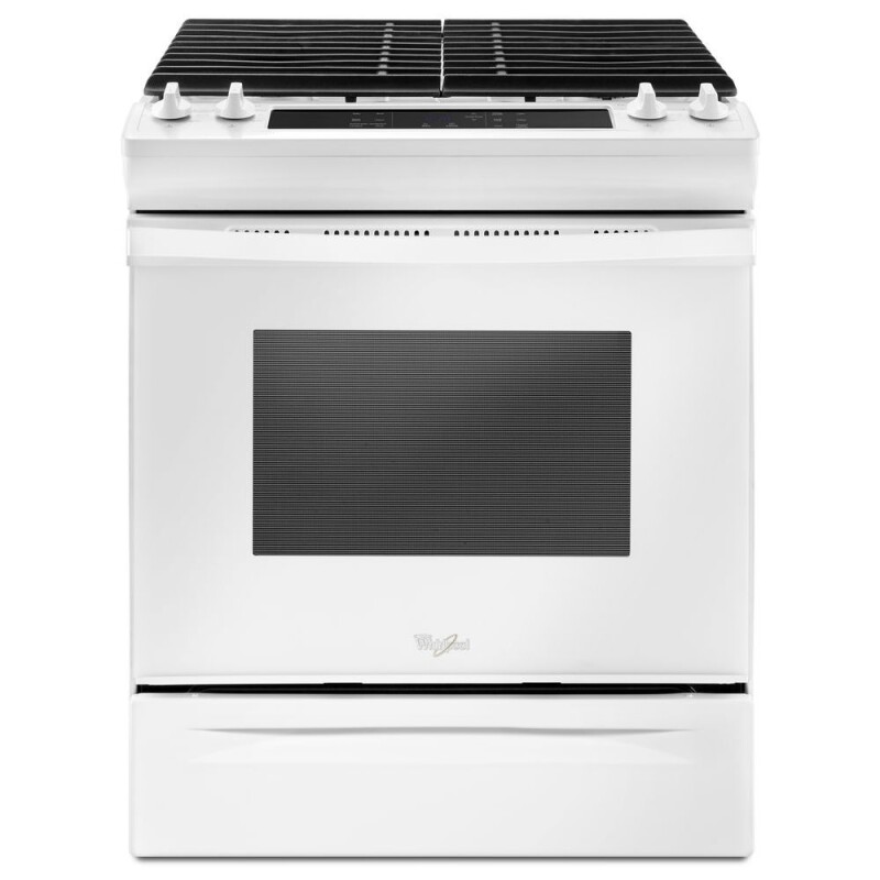 Whirlpool 5.0 cu. ft. Front Control Gas Range with Cast-Iron Grates White WEG515S0FW Picture 1